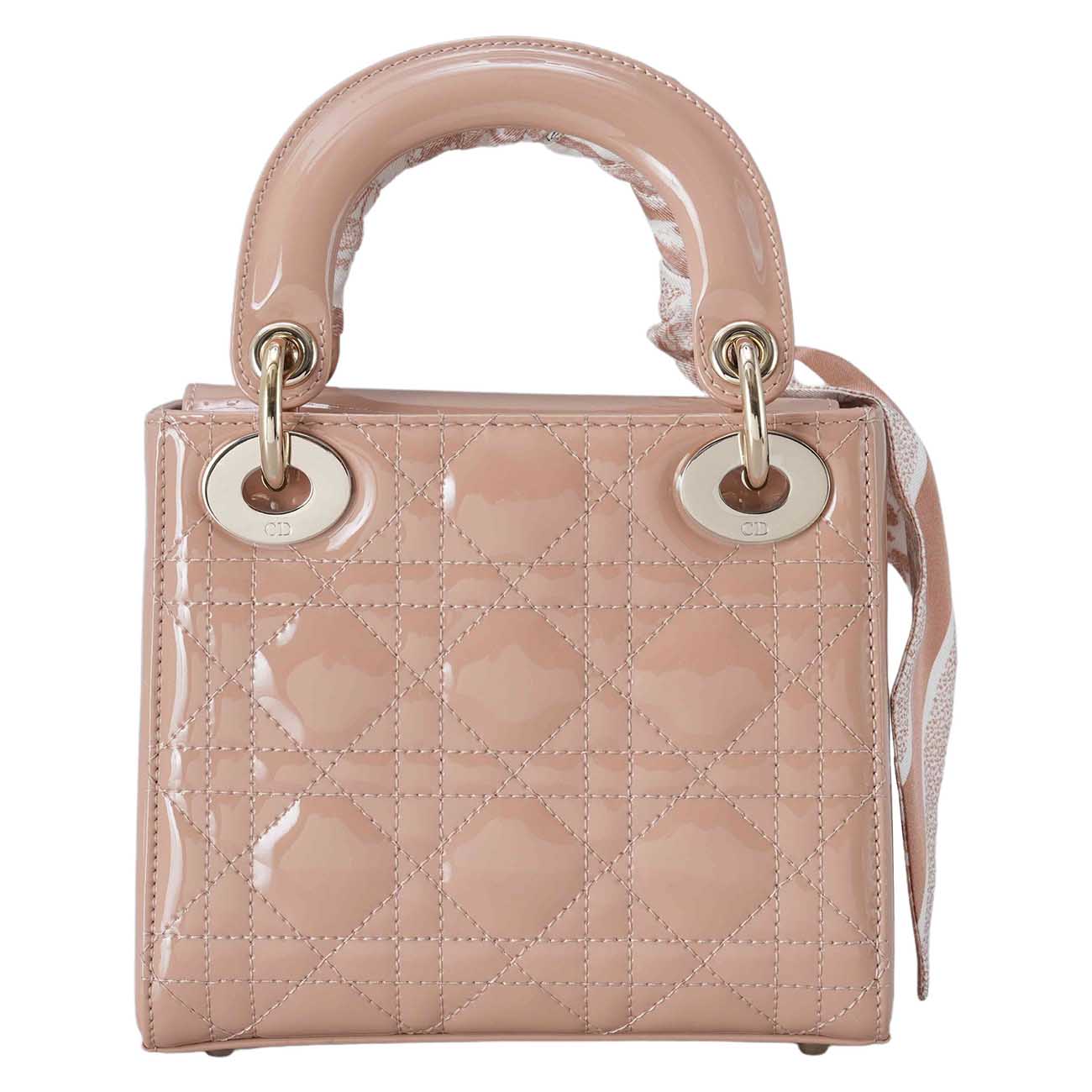 CHRISTIAN DIOR(USED)크리스찬디올 레이디디올 페이던트 미니백&트윌리